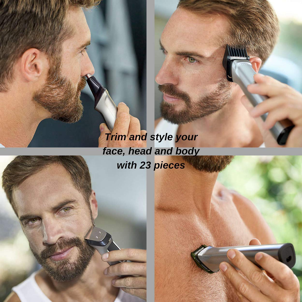 Amazon.com: Philips Norelco Multigroom Men's Beard Grooming Kit